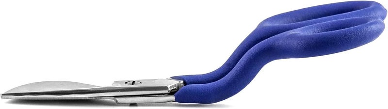 QWORK Duckbill Shears, 7 in Duckbill Applique Scissors, for Carpet Pile, Carpet Punch - Blue - Image 4